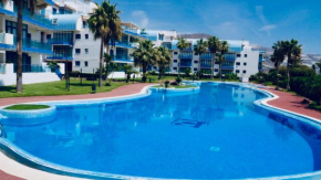 Atico lujo primera linea, terraza, piscina, parking, Castell De Ferro